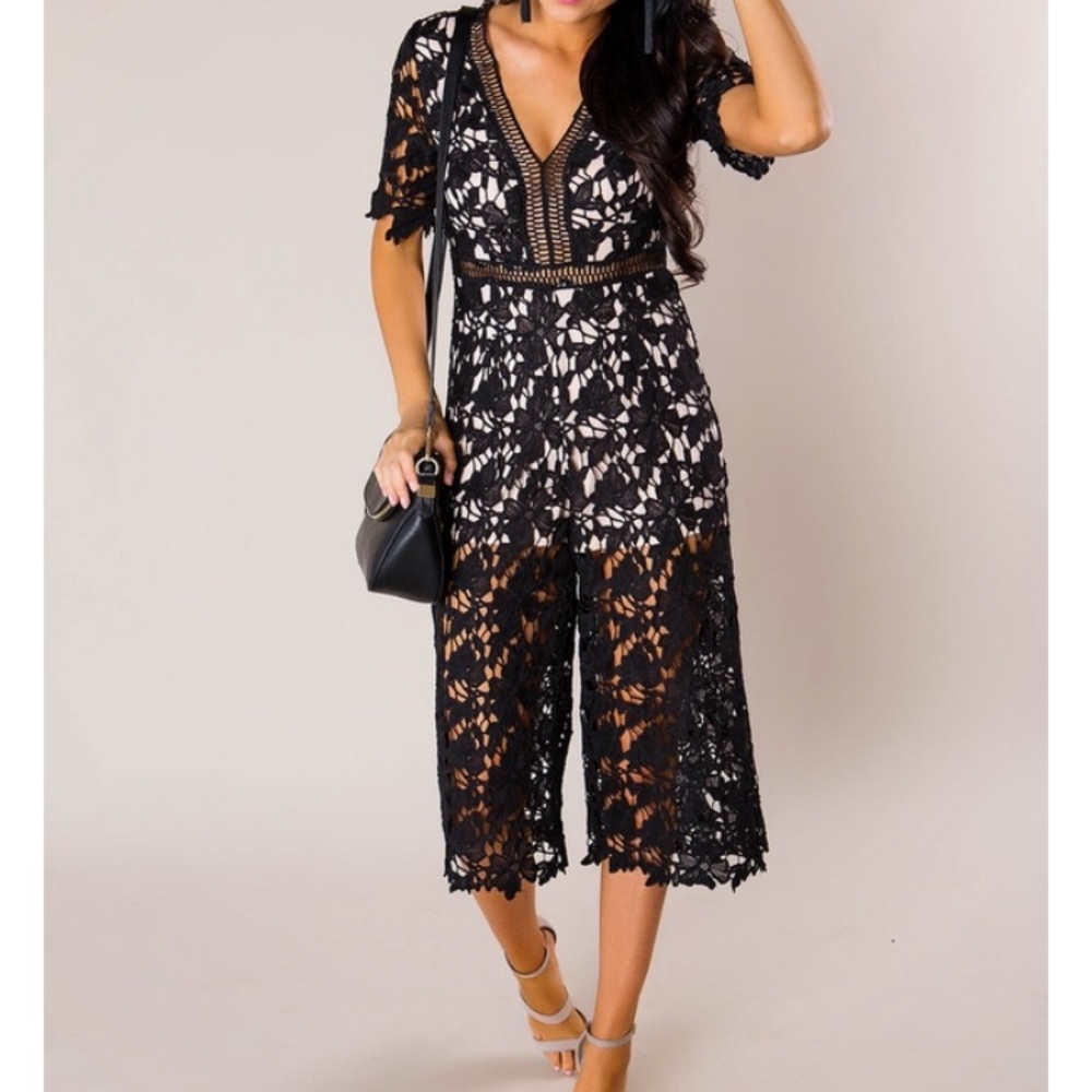 Black Lace Jumpsuit
